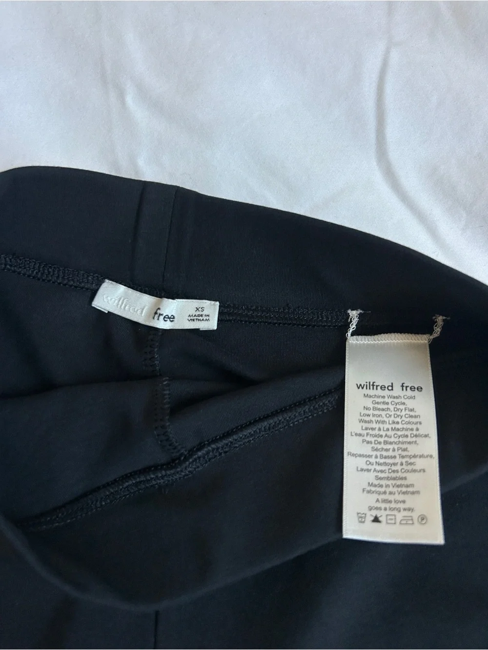 Wilfred Free Black Biker Shorts in XS